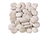 Flat White Pebbles