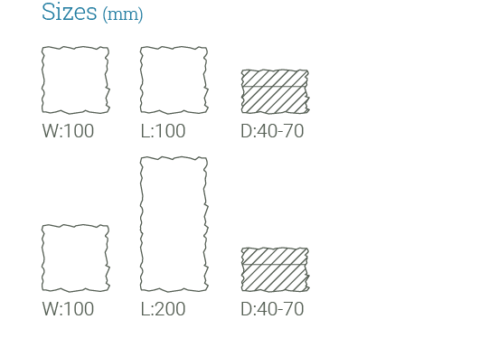 Indian Setts - Black Limestone Setts sizes available