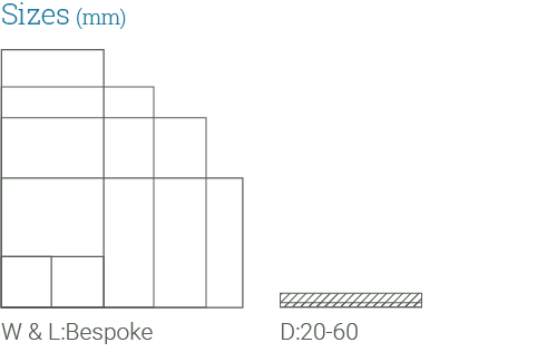 Italian Porphyry Paving sizes available