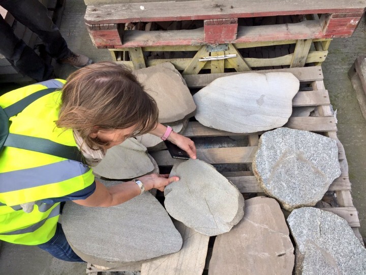 Checking out different boulders…