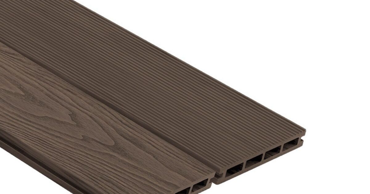 Oakio Iniwood Composite Decking Dark Brown CED Stone