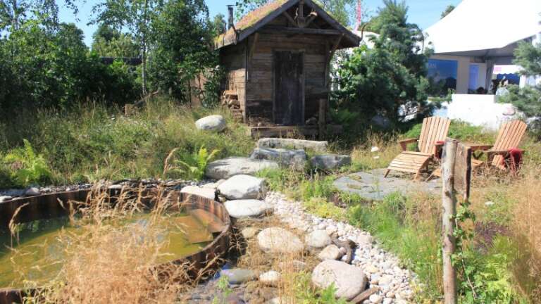 How To Use Boulders: ‘The Viking Cruises Nordic Lifestyle Garden’ At RHS Hampton Court Flower Show