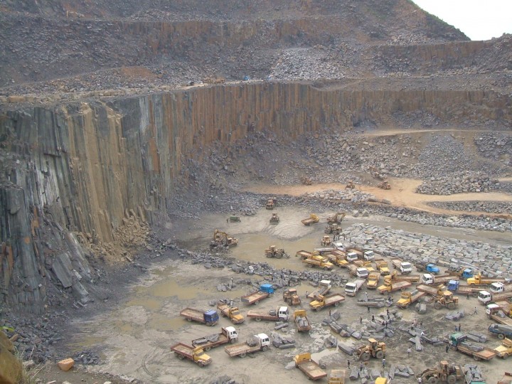 A quarry in China - it goes without saying that this is a very large quarry indeed…
