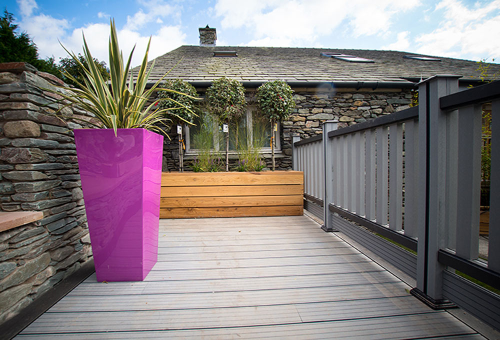 The restored beer garden at the Glenridding Hotel