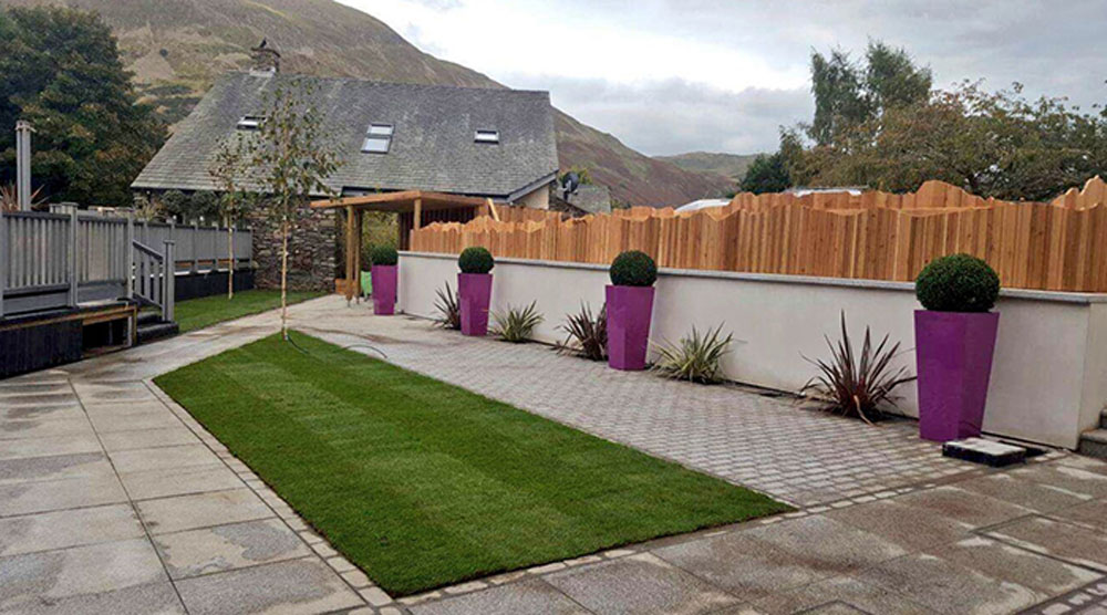 The restored beer garden at the Glenridding Hotel