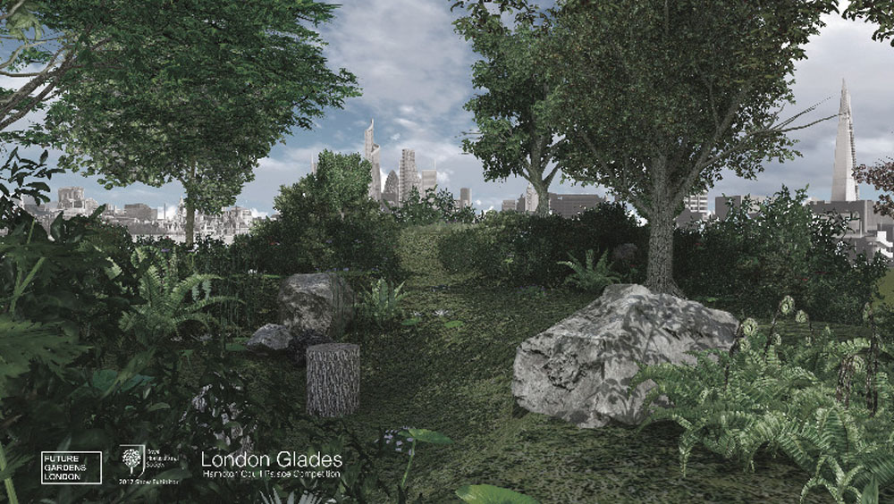 Render image of the Future Glades Garden